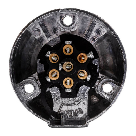 РОЗЕТКА 7 КОНТАКТНАЯ 12V Алюминий