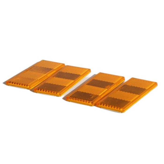 СВЕТООТРАЖАТЕЛЬ 90X40 ЖЕЛТЫЙ